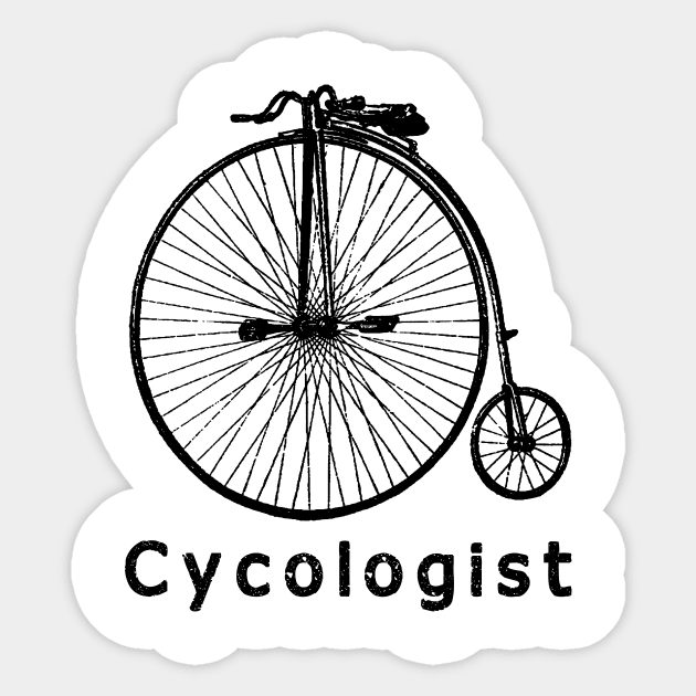 Cycologist Funny Bicycle shirt Sticker by TATOH